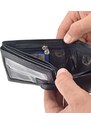 Pánská kožená peněženka Cosset černá 4487 Komodo C