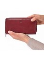 Dámská kožená peněženka Cosset vínová 4401 Komodo BO