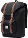 Herschel Little America Mid-Volume Raven Crosshatch/Black 17L