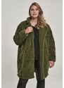 UC Ladies Dámský oversized Sherpa Coat olivový