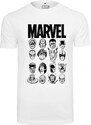 Merchcode Tričko Marvel Crew bílé