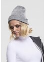 Urban Classics Accessoires Čepice Basic Flap Beanie - šedá