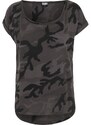 UC Ladies Dámské tričko Camo Back Shaped Tee tmavé camo