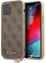 Ochranný kryt pro iPhone 12 Pro MAX - Guess, 4G Charms Brown