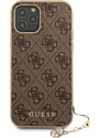 Ochranný kryt pro iPhone 12 Pro MAX - Guess, 4G Charms Brown