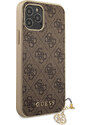 Ochranný kryt pro iPhone 12 Pro MAX - Guess, 4G Charms Brown