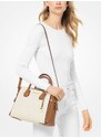 Michael Kors kabelka Mercer medium logo belted vanilla