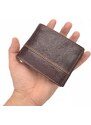 Pánská kožená peněženka Poyem hnědá 5221 Poyem H