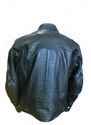 Moto bunda RICHA RETRO RACING černá kožená - nadměrná velikost - 62