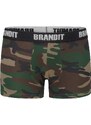 Brandit Boxerky Logo 2er Pack woodland/black