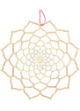 AMADEA Dřevěný obrázek k vymalování mandala přírodní 9cm