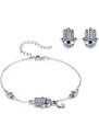 Royal Fashion nastavitelný náramek Hamsa symbol ochrany SCB079