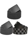 Urban Classics Accessoires Pásky Trio gry blk/blk+blk/blk+cha/blk