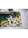 Flair Rugs koberce Ručně všívaný kusový koberec Illusion Prism Green/Multi - 80x150 cm