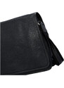 Pánská kožená taška přes rameno černá - Hexagona 463136 černá