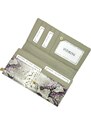 Dámská kožená peněženka Patrizia SN-106 RFID šedá / fialová