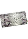 Dámská kožená peněženka Patrizia SN-106 RFID šedá / fialová