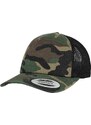 Flexfit Camo Trucker Čepice woodcamo/blk