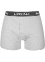 Lonsdale 2 Pack Boxers Mens Grey