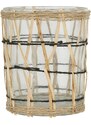 IB LAURSEN Skleněný svícínek Bamboo Braid 9,7 cm
