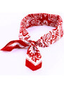 coxes Pin-Up šátek paisley červený 59/59