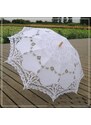 svatební deštník krajkový - elegantní svatební dekorace
