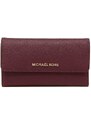 Michael Kors Trifold saffiano leather peněženka merlot