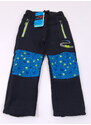 Kugo Dětské oteplené softshellové kalhoty 98-128