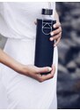 EQUA DUO Sada 2 EQUA produktů Cup Black 300 ml termohrnek z nerezové oceli + Mismatch Graphite 750 ml ekologická skleněná lahev s obalem z umělé kůže