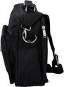 Pánská látková taška přes rameno černá - Bellugio F100 černá