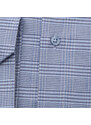 Willsoor Pánská košile Slim Fit světle modrá s károvaným vzorem 12248