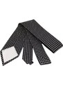 Klukovna Černá kravata s bílými puntíky