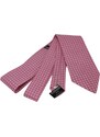 Klukovna Růžová kravata s bílými puntíky