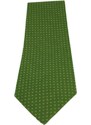 Klukovna Zelená kravata s bílými puntíky