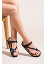 Fox Shoes Black Women's Slippers