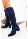 Fox Shoes Navy Blue Women's Boots