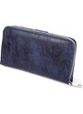 Jennifer Jones Velká dámská peněženka na zip 11040 modrá tmavá