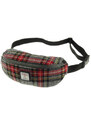 Glen Appin Ledvinka Morar Harris Tweed - Grey Red Tartan