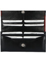 Dámská kožená peněženka černo červená - Tomas Farbe černá
