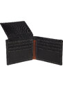 Sendi DESIGN Malá pánská kožená peněženka SendiDesign B-012 černá