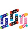 Narozeninový box 3 páry Happy Socks Happy Socks XBDC08-0100 modrá multicolor-40