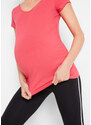 bonprix Základní těhotenské tričko (2 ks v balení) Pink