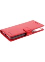 Knížkové pouzdro na iPhone 12 mini - Mercury, Bluemoon Diary Red