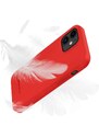 Ochranný kryt pro iPhone 12 / 12 Pro - Mercury, Soft Feeling Red