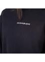 Calvin Klein dámská černá krátká mikina BACK MONOGRAM CROP BOYFRIEND