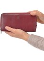 Dámská kožená peněženka Cosset vínová 4492 Komodo BO