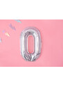 PartyDeco Fóliový balónek Mini - Písmeno O 35cm holografický