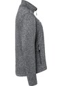 Pánská 2 vrstvá softshellová bunda šedý melír s kontrastem James & Nicholson