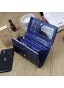 Barebag Gregorio Kožená modrá dámská peněženka dárkové krabičce