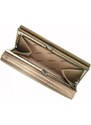 ELOAS Hnědobéžová dámská kožená peněženka RFID v dárkové krabičce